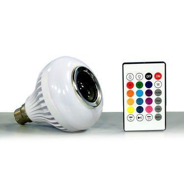 Colour Changing LED Bulb with Bluetooth Speaker & Remote - Aesthetic Electronics