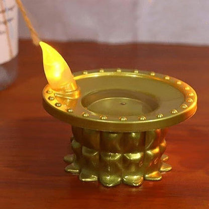 Water Pouring Diya LED Light - Aesthetic Electronics