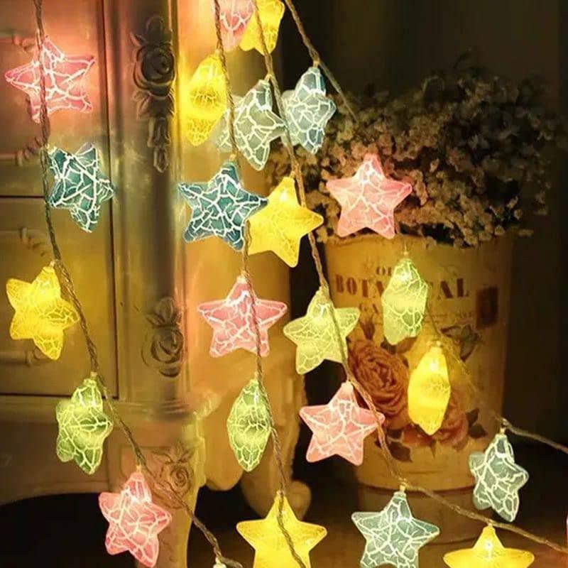 Multicolor Crack Star String Light - Aesthetic Electronics