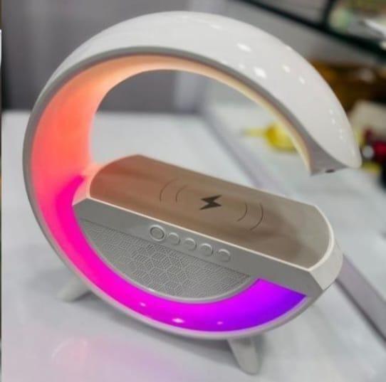 Wireless Charging Atmosphere Lamp with Bluetooth Speaker - Aesthetic Electronics