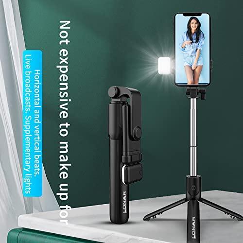 Extendable Flash 3-in-1 Selfie Stick Tripod with Bluetooth Remote - Aesthetic Electronics