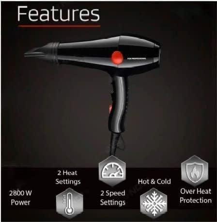 Temperature Adjustable Hair Dryer - Aesthetic Electronics