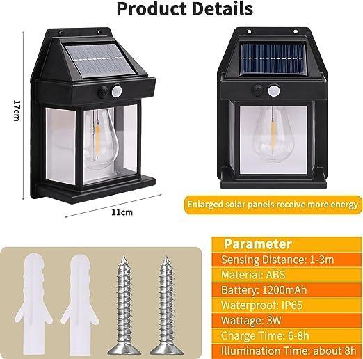 Solar Outdoor Wall Light - Aesthetic Electronics