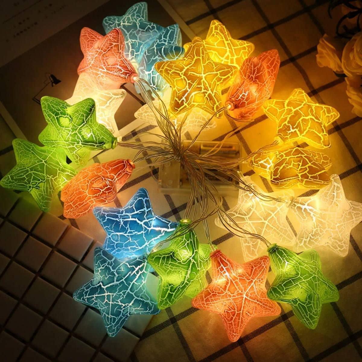 Multicolor Crack Star String Light - Aesthetic Electronics