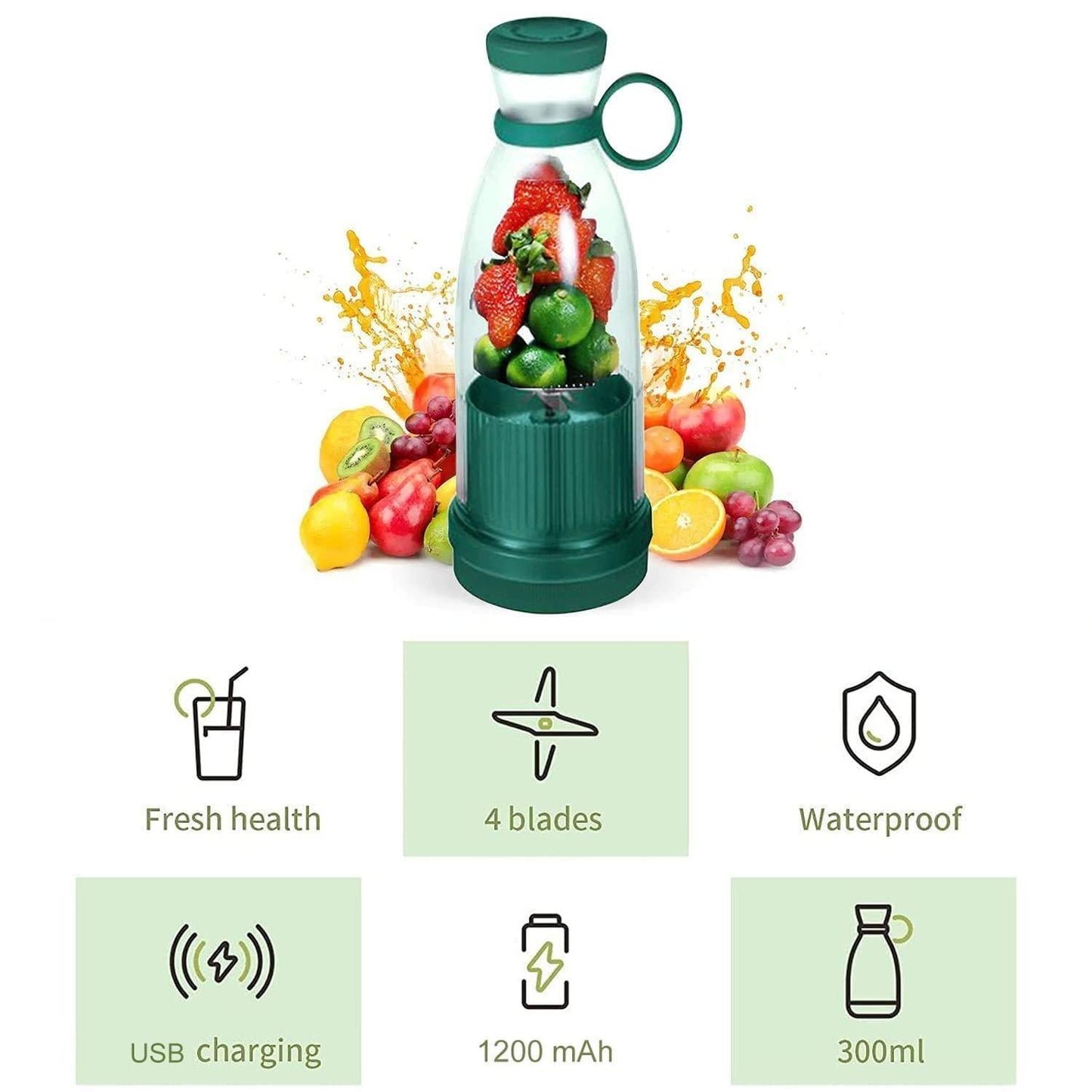 Electric Portable Mini Juicer Bottle - Aesthetic Electronics