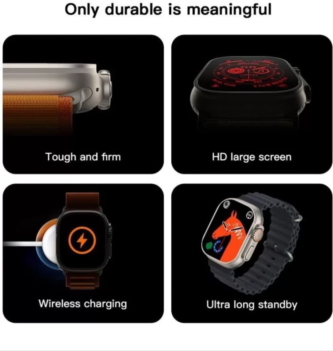 T800 Ultra Watch Smartwatch| 1.9 HD Display| Bluetooth Calling| 1 Year Warranty 😍 😍