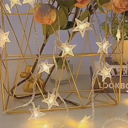 Serial String Star Lights for Decoration